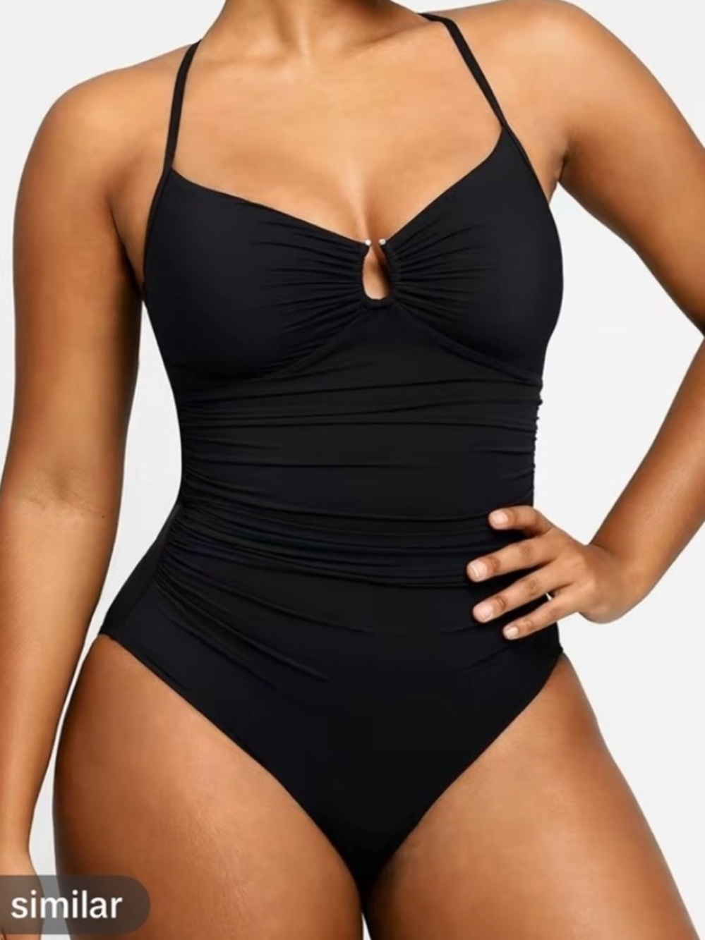 NWT shapellx black rauch swimsuit size xl